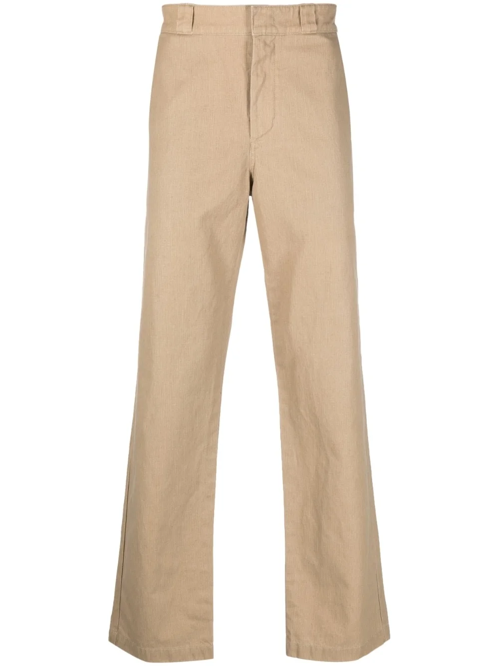 high-waisted straight-leg trousers - 1
