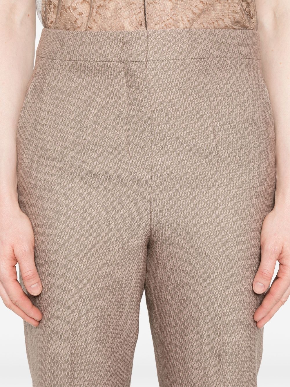 FF-jacquard trousers - 5