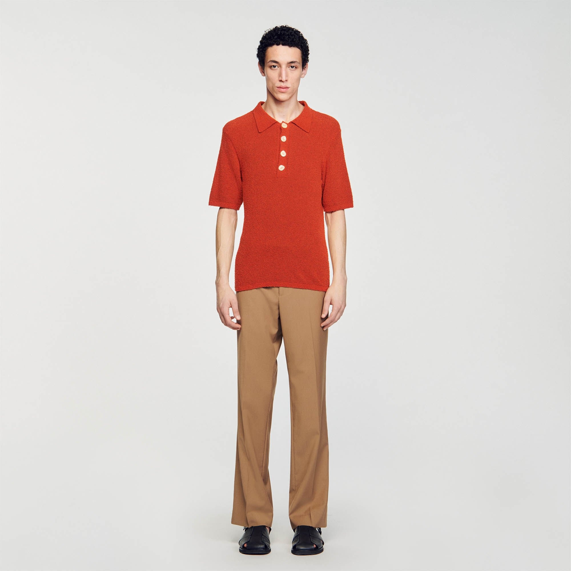 TERRY KNIT POLO SHIRT - 3