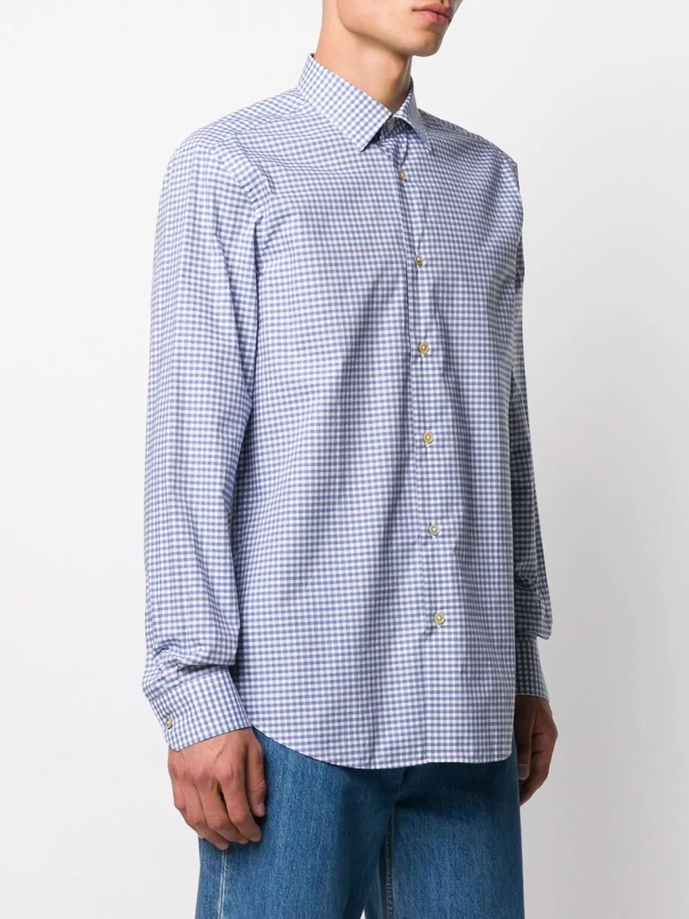 checked buttoned shirt - 3