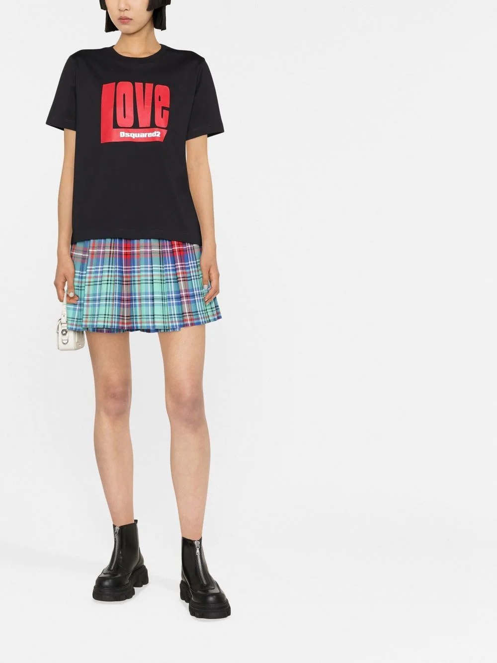 love print cotton T-shirt - 2