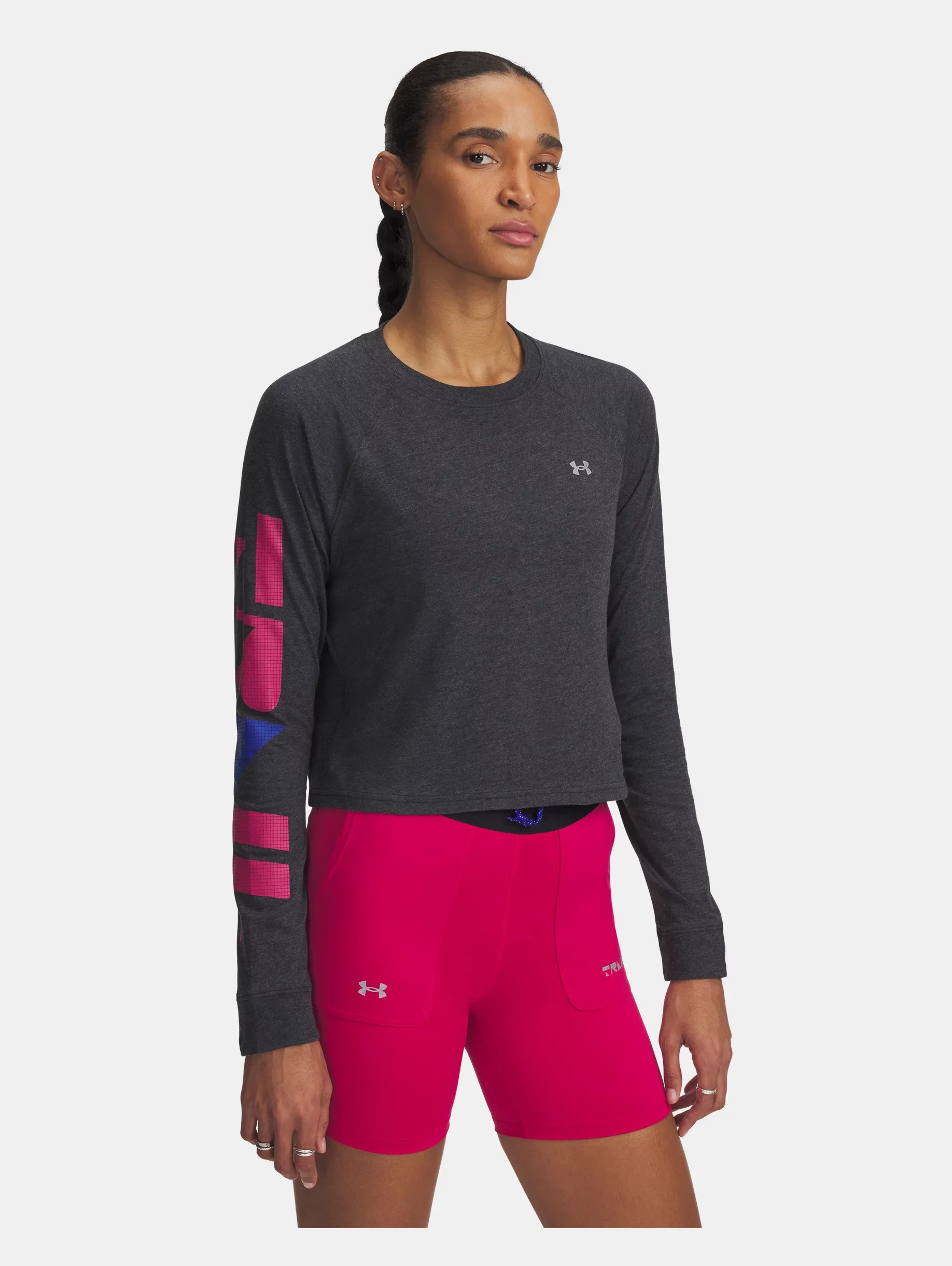 Women's UA Trail Run Graphic Long Sleeve - 1