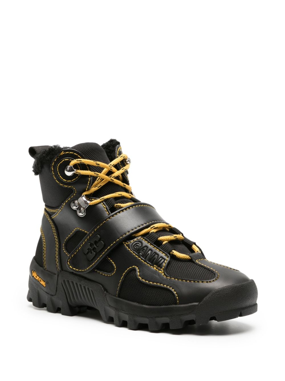【関税込み】GANNI ブラック Performance Hiking ブーツ Ganni Black Performance Hiking Boots | ModeSens