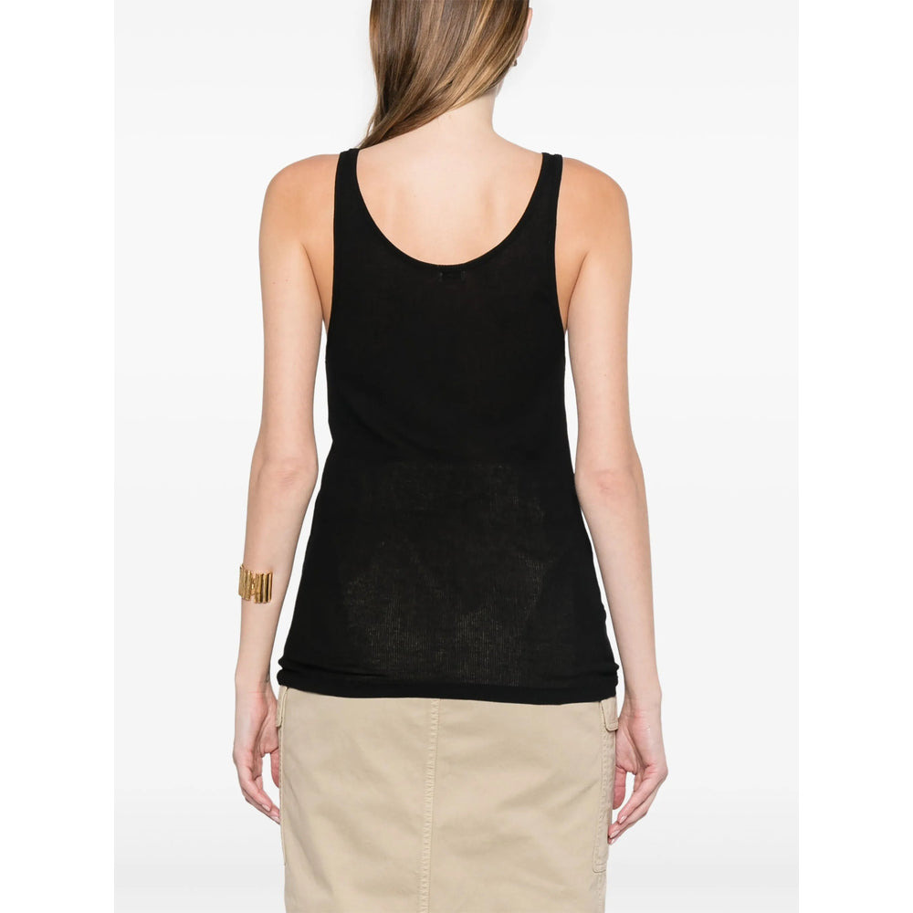 Saint Laurent Black Tops - Vests & Tank Tops Women - 3