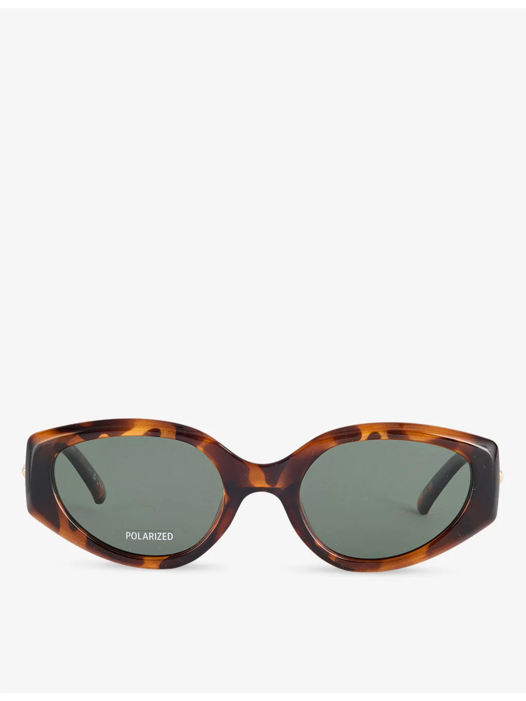Fevered Tortoiseshell Oval-Frame Ecozen Sunglasses - 1