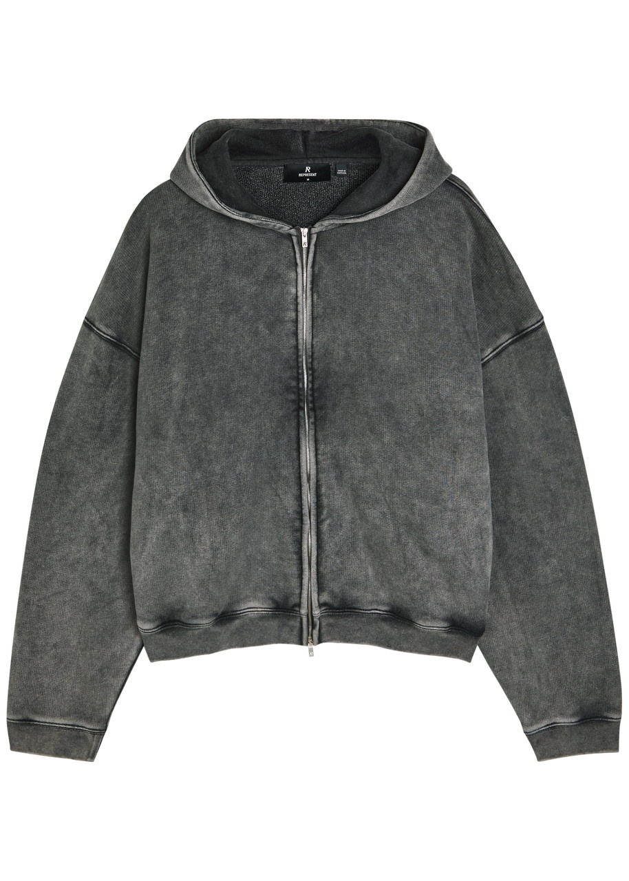 Represent Initial Hooded Cotton Sweatshirt - 1