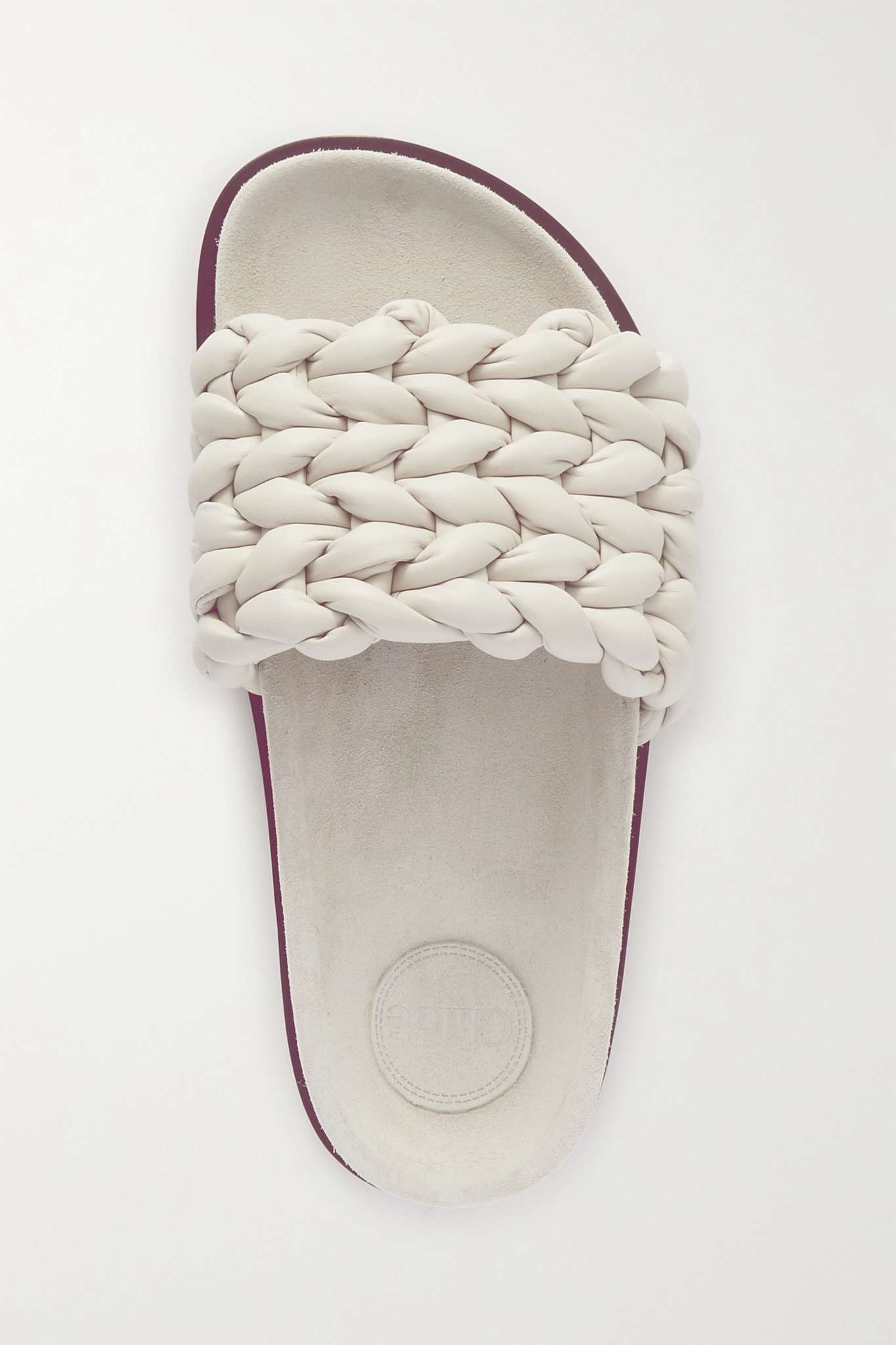 Kacey woven leather slides - 1