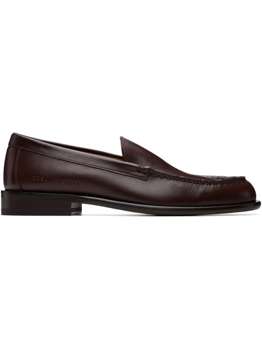 Brown Minimal Loafers - 1