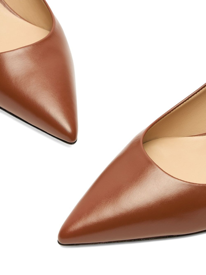 50mm Stuart Power leather pointed-toe pumps 3