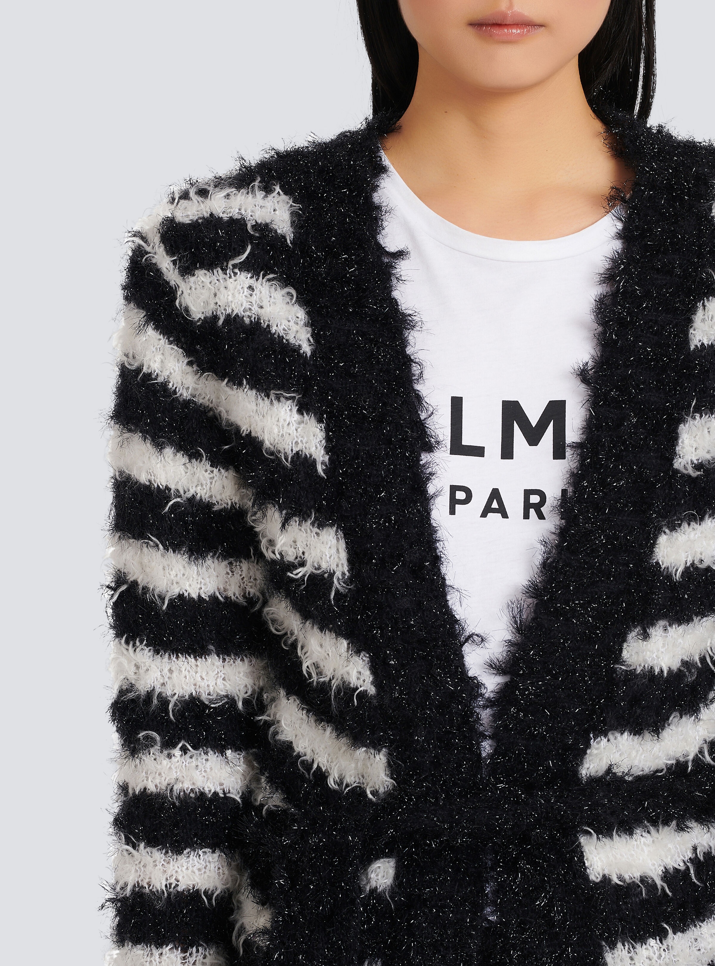 Striped knit cardigan - 7