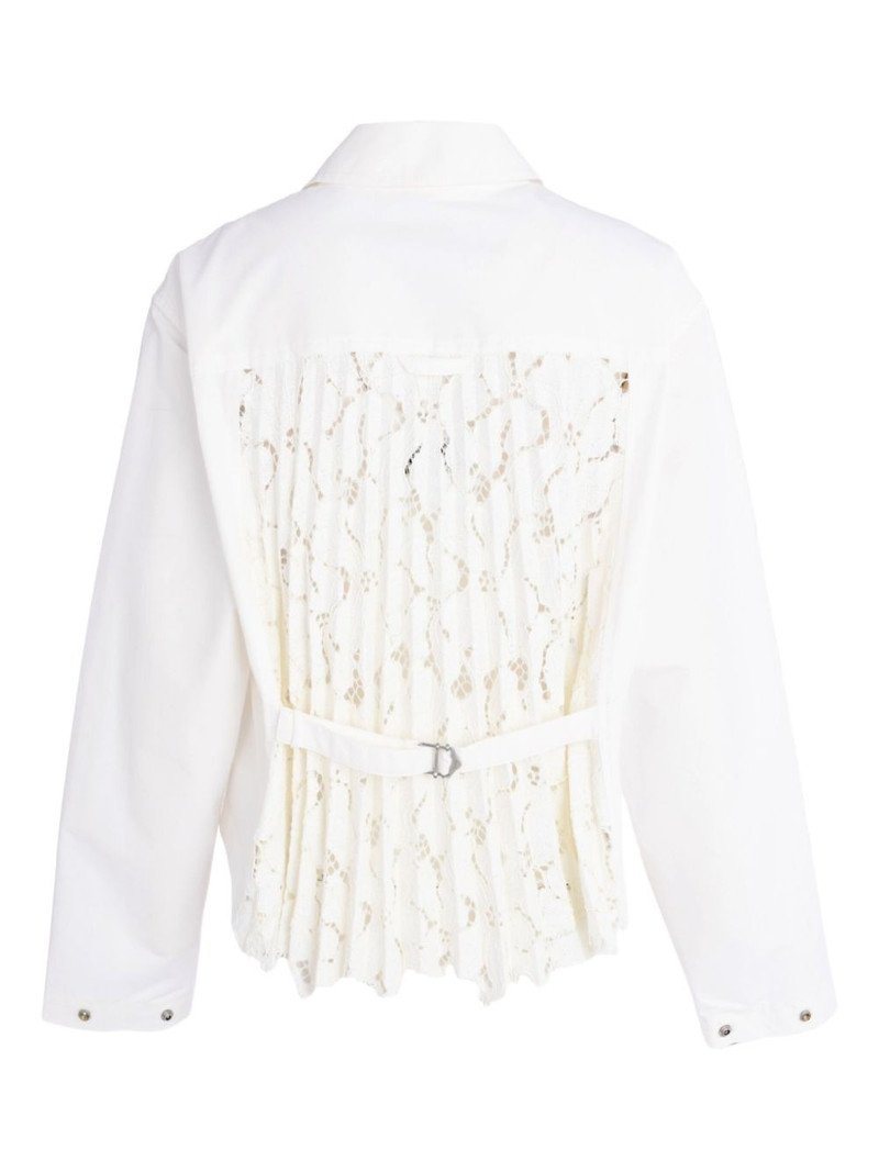 SIMKHAI zip-front lace-insert jacket outlook
