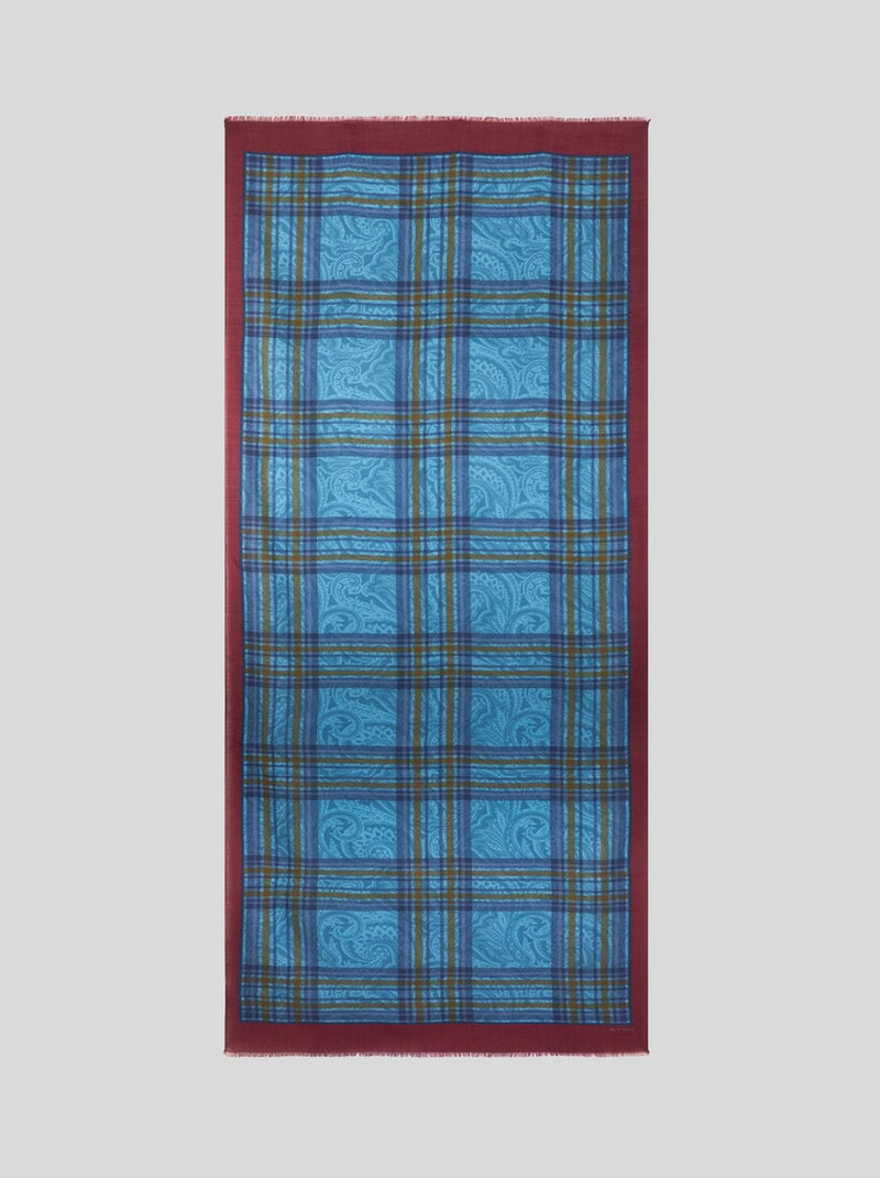 Etro WOOL AND SILK SCARF WITH PRINT outlook