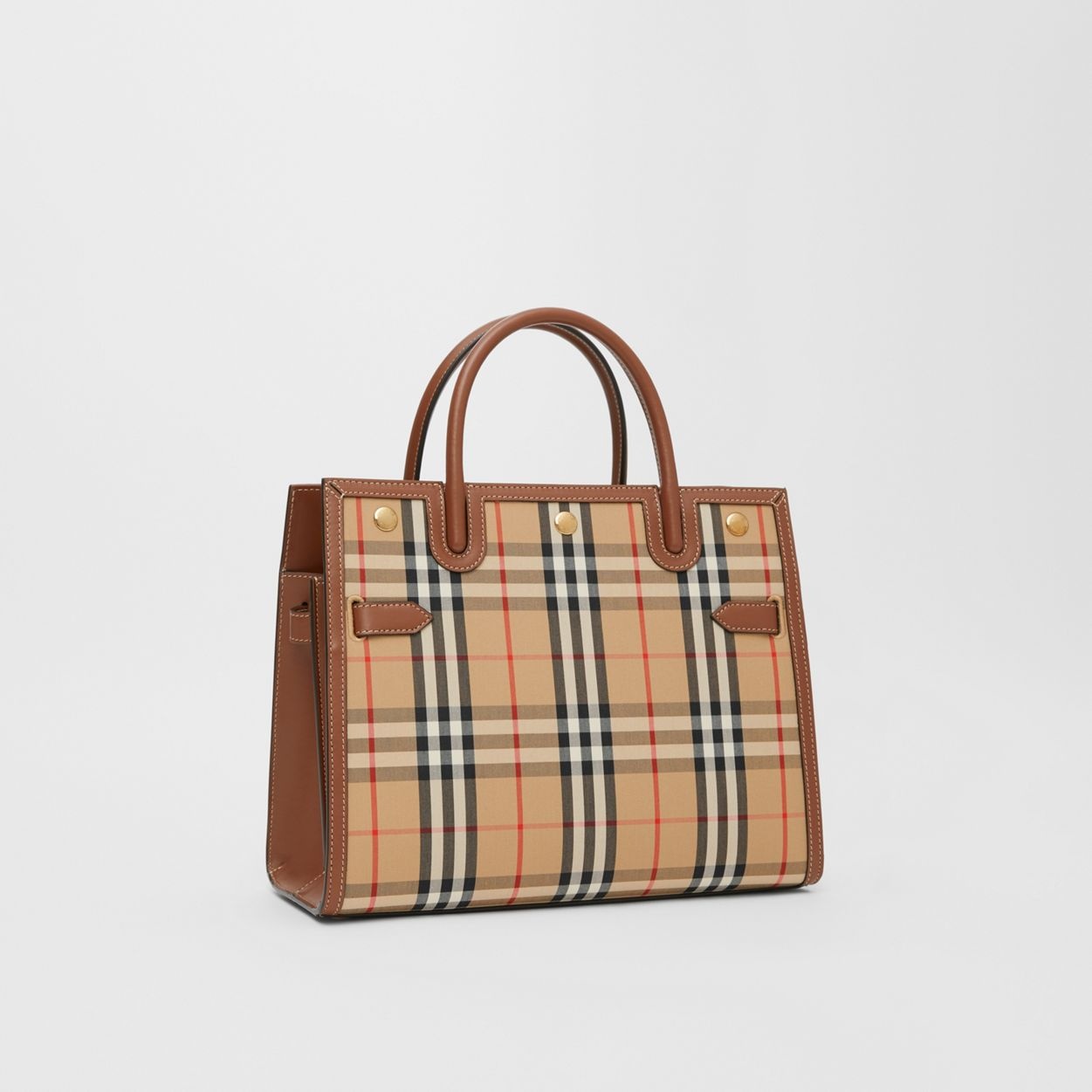 Mini Vintage Check Two-handle Title Bag - 7
