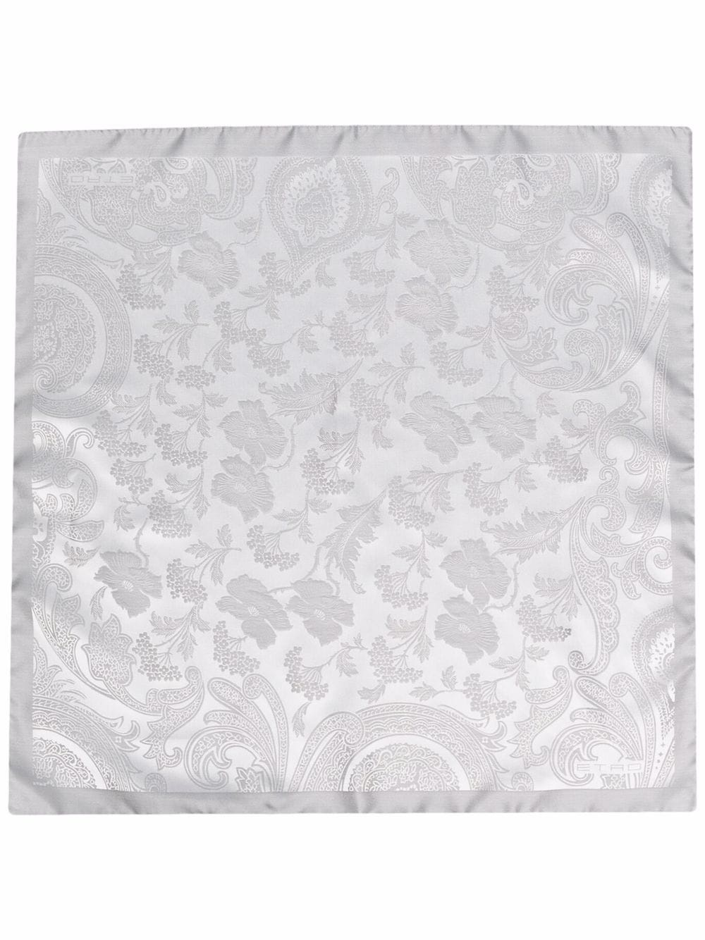 paisley silk scarf - 3