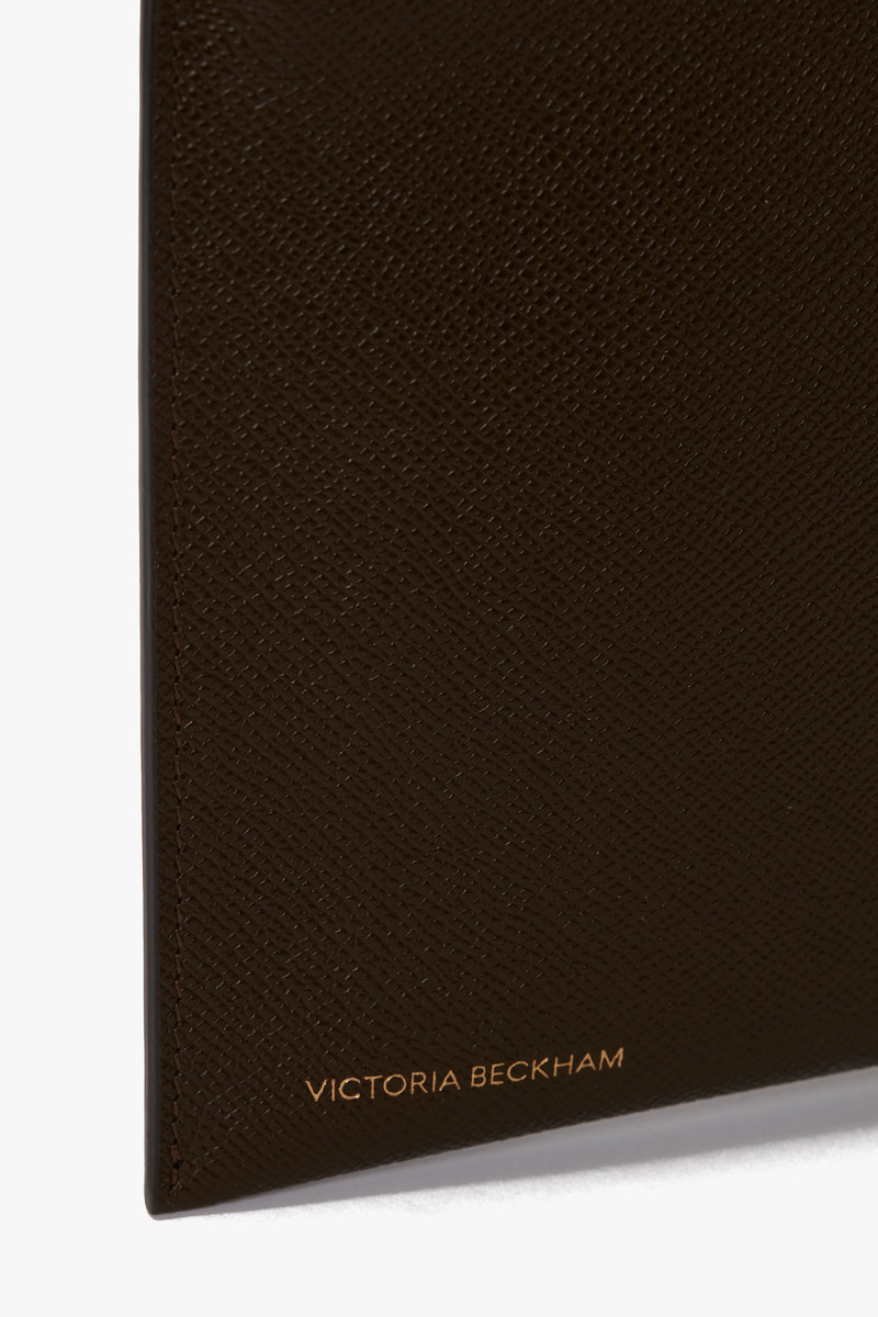 Victoria Beckham Exclusive Pochette Bag In Khaki Leather outlook