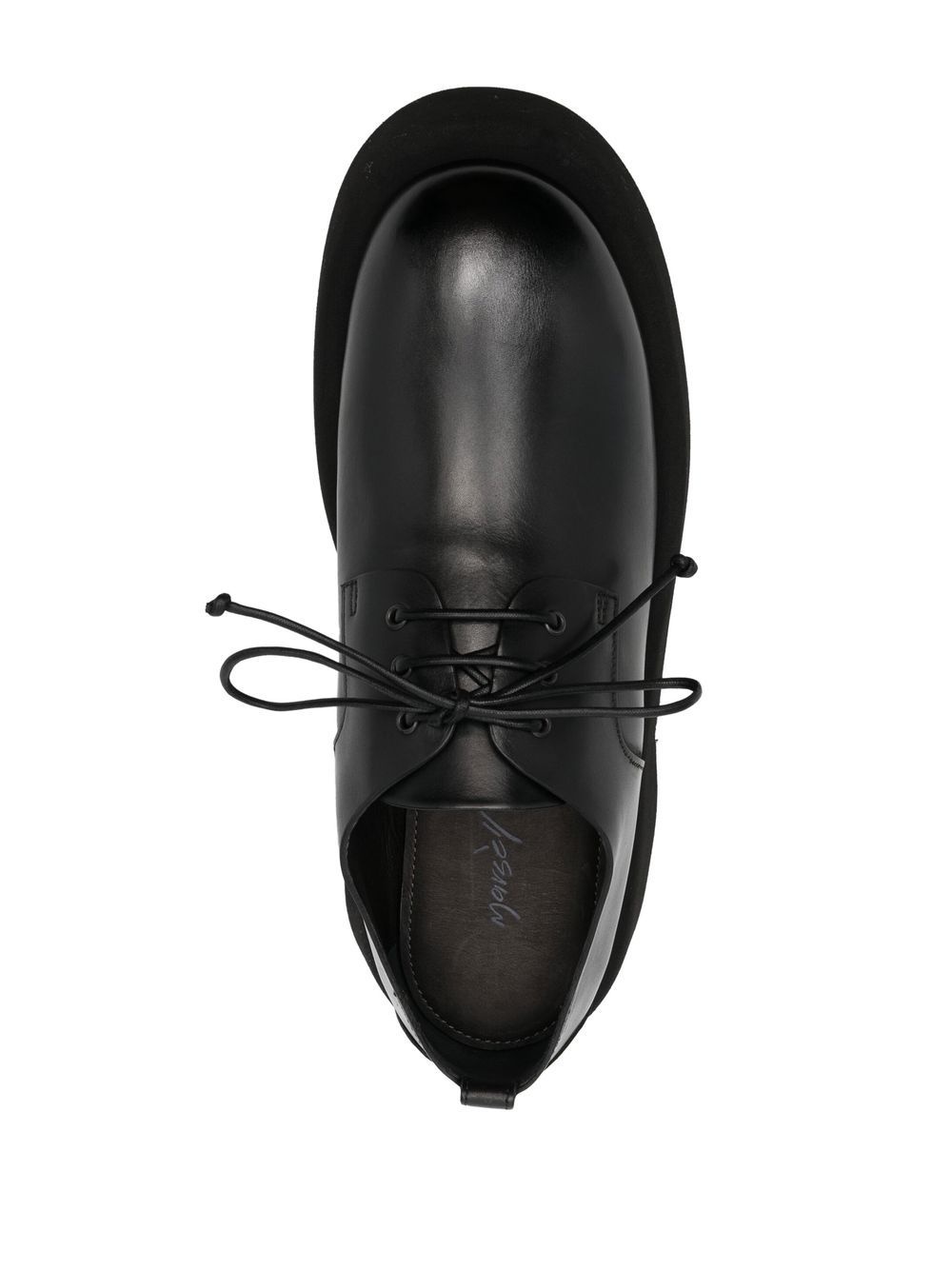 lace-up leather derby shoes - 4