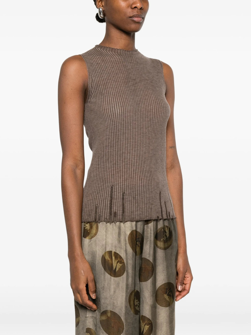 Uma Wang Ribbed Distressed Top 3