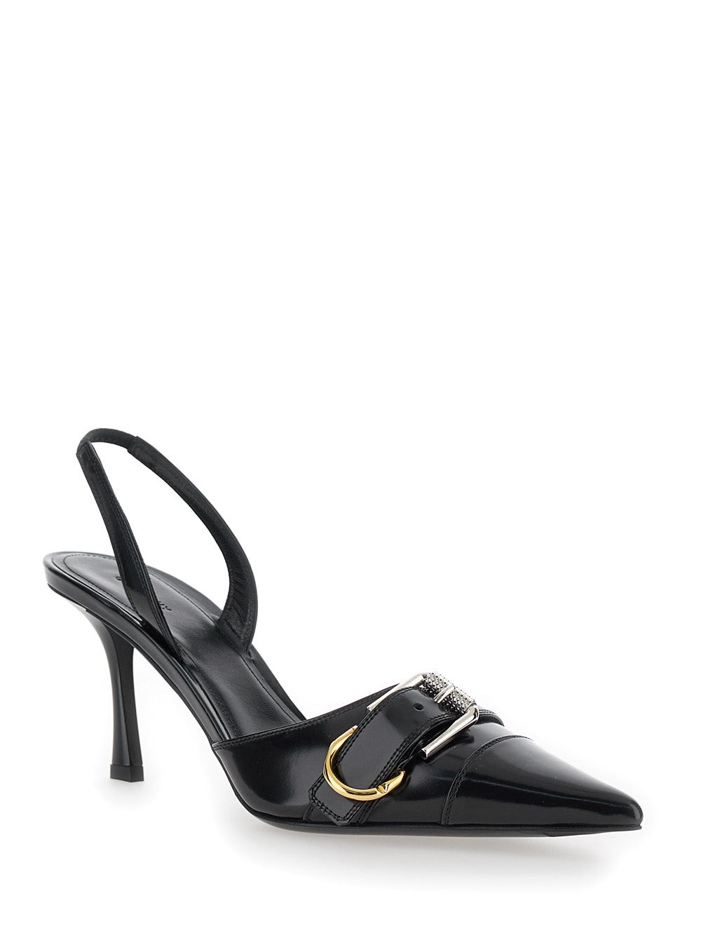 Givenchy Women 'Voyou' Black Slingback Pumps With A Buckle In Patent Leather Woman - 2