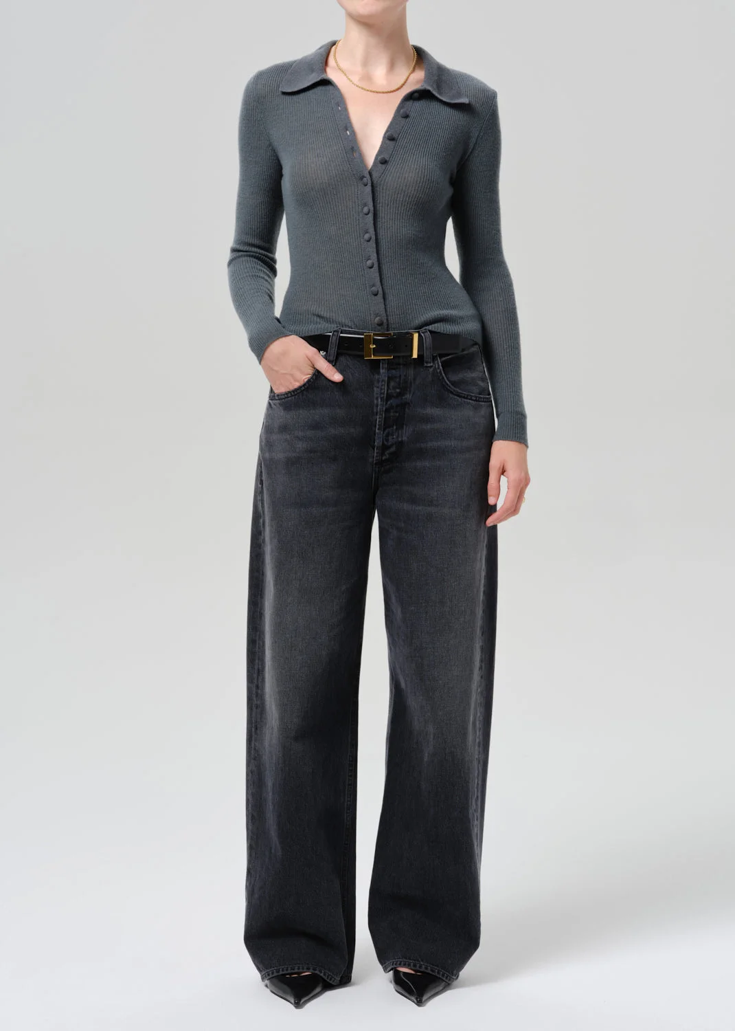 Paloma Cardigan Sweater In Juniper - 1