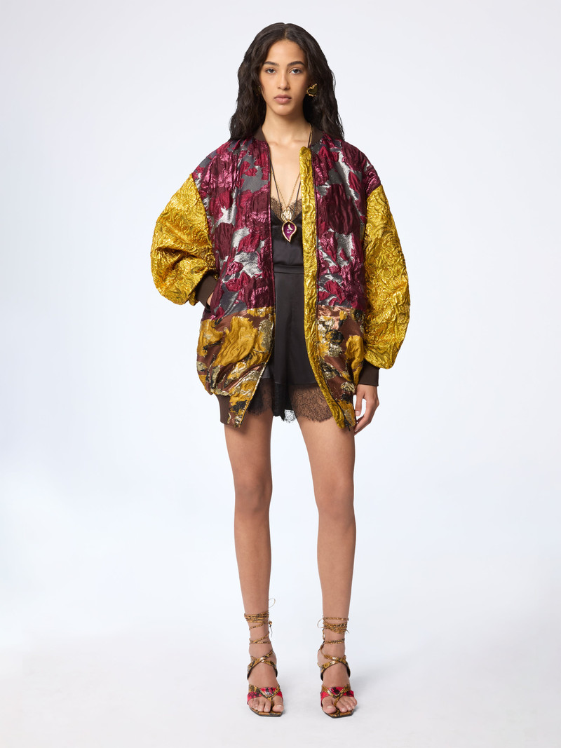 Jacquard Patchwork Bomber 1