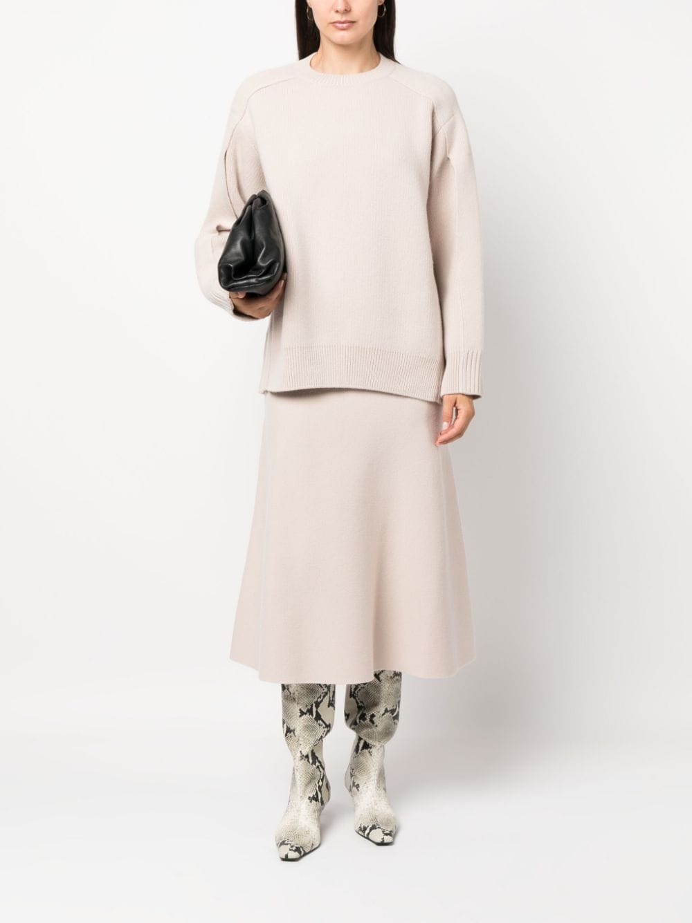 cape-back v irgin-wool blend jumper - 2