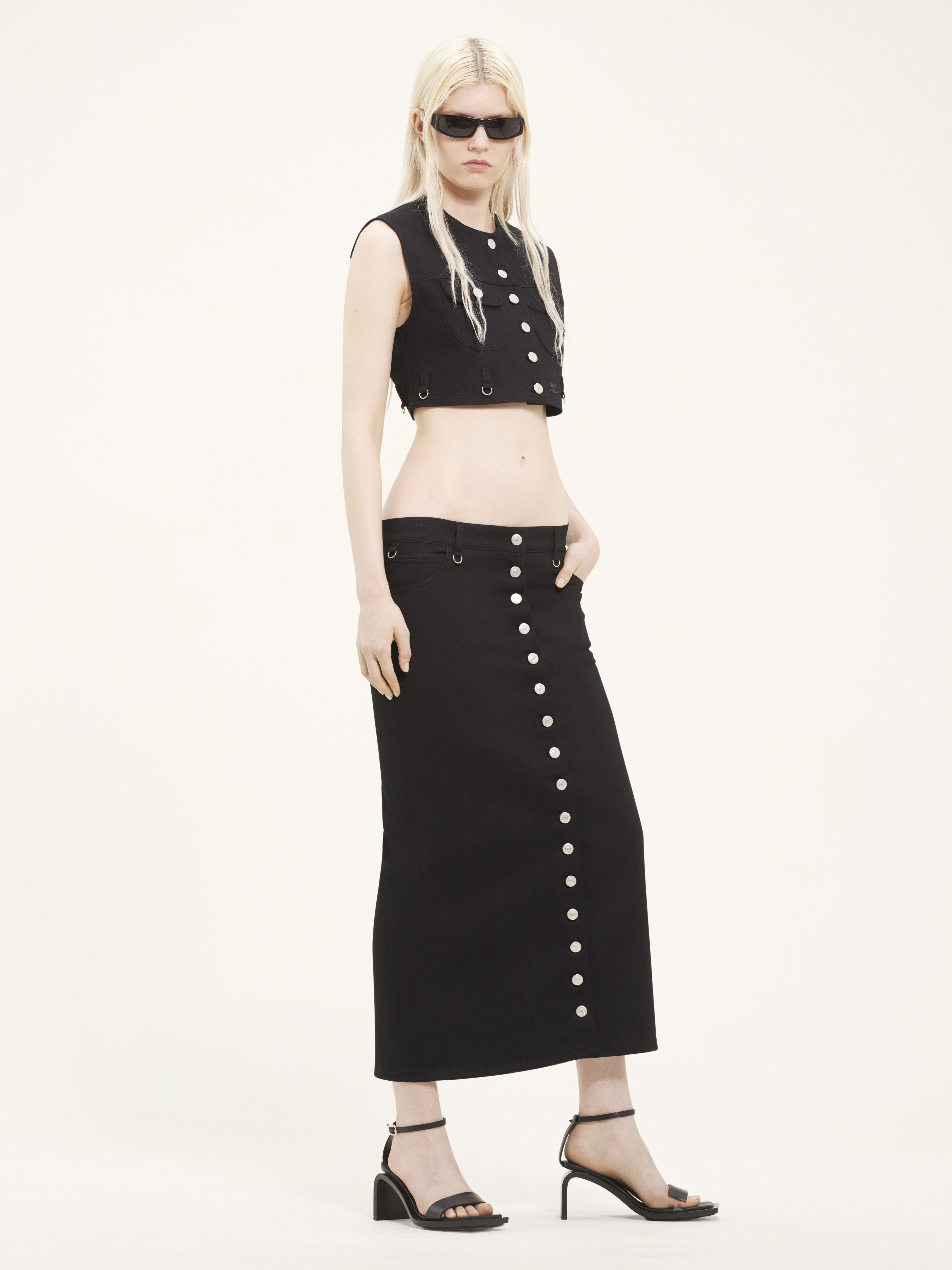 MULTIFLEX DENIM CROPPED VEST - 3