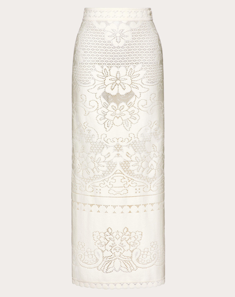 COTTON LACE MIDI SKIRT 1