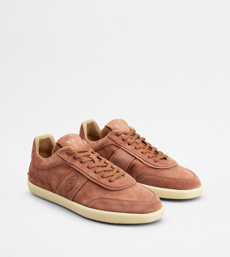 TOD'S TABS SNEAKERS IN SUEDE - BROWN 3