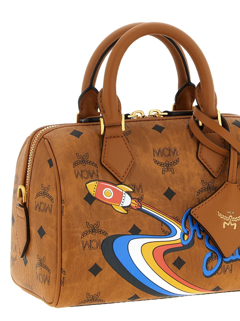 Ella Boston rocket-print monogram tote bag - 3