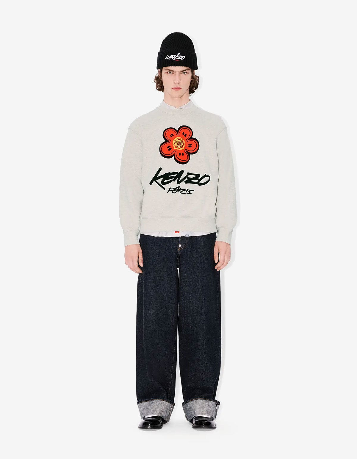 Kenzo x Futura 2000 Grey Boke Flower Logo Sweatshirt - 7