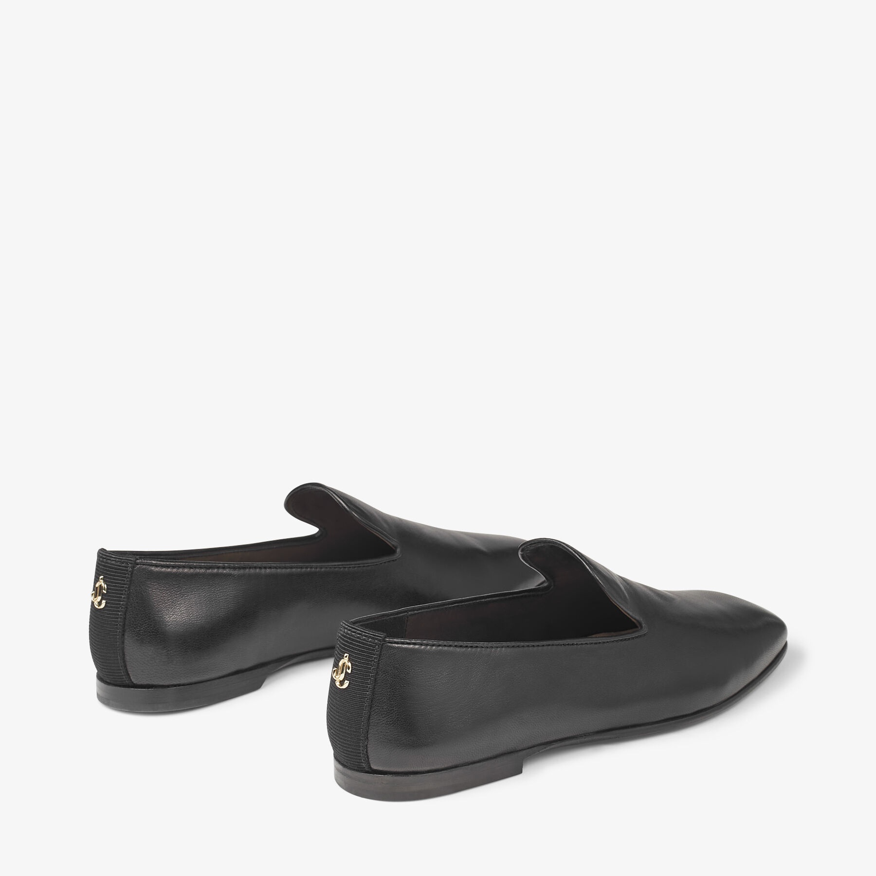 Vance Flat
Black Nappa Leather Flat Shoes with JC Button - 6