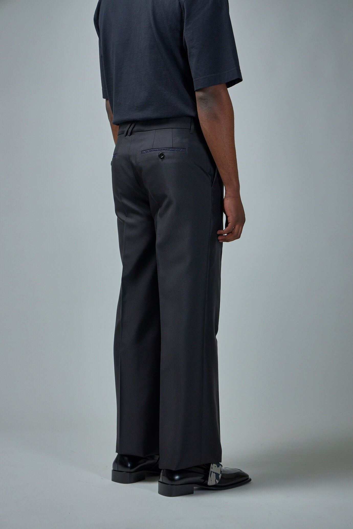 Wool Silk Tailored Trousers - 3