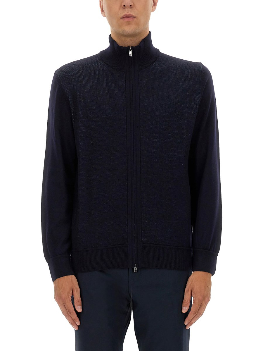 "H-ILLARION" WOOL ZIPPER SWEATER - 1