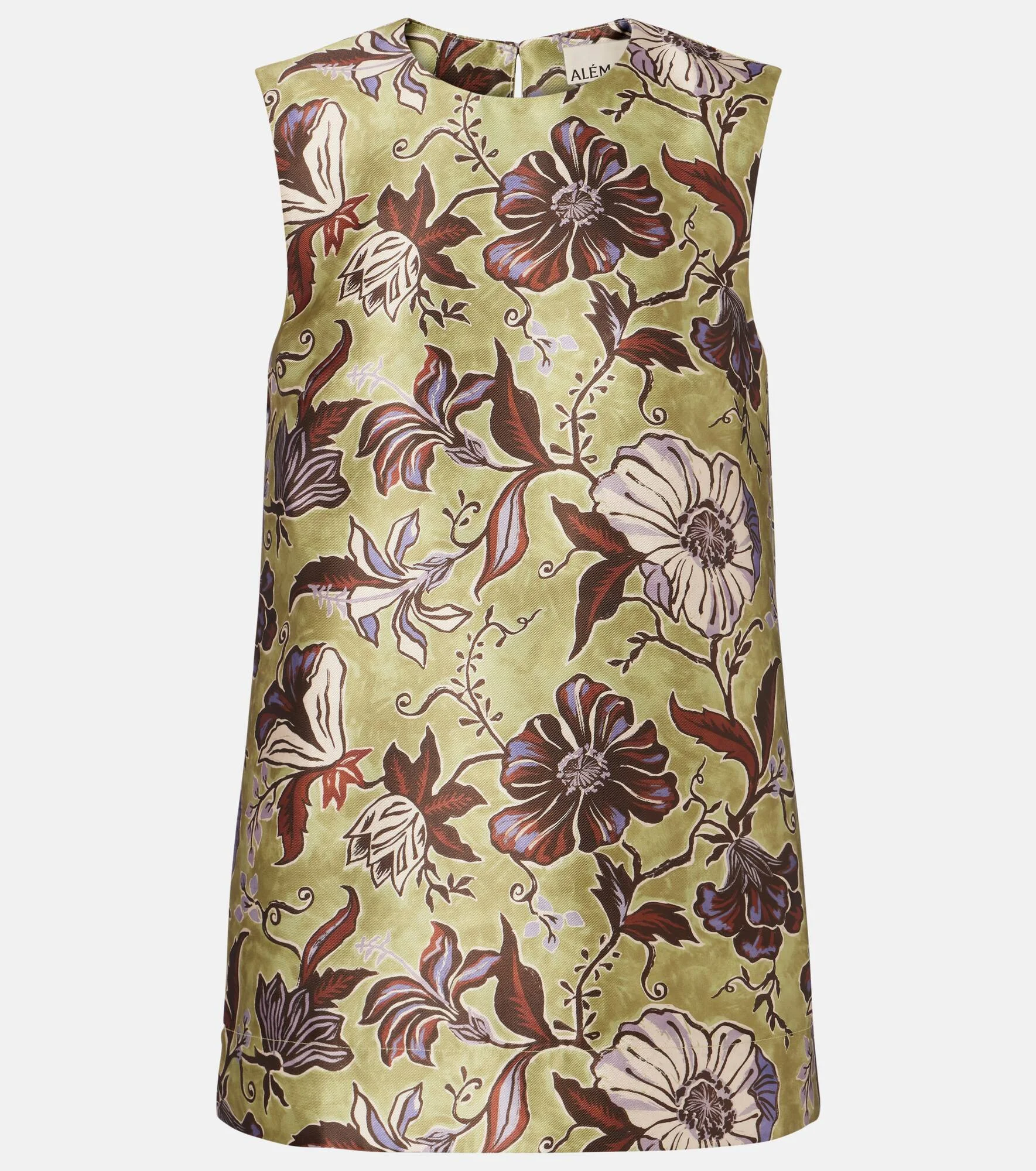 Citron floral top - 1