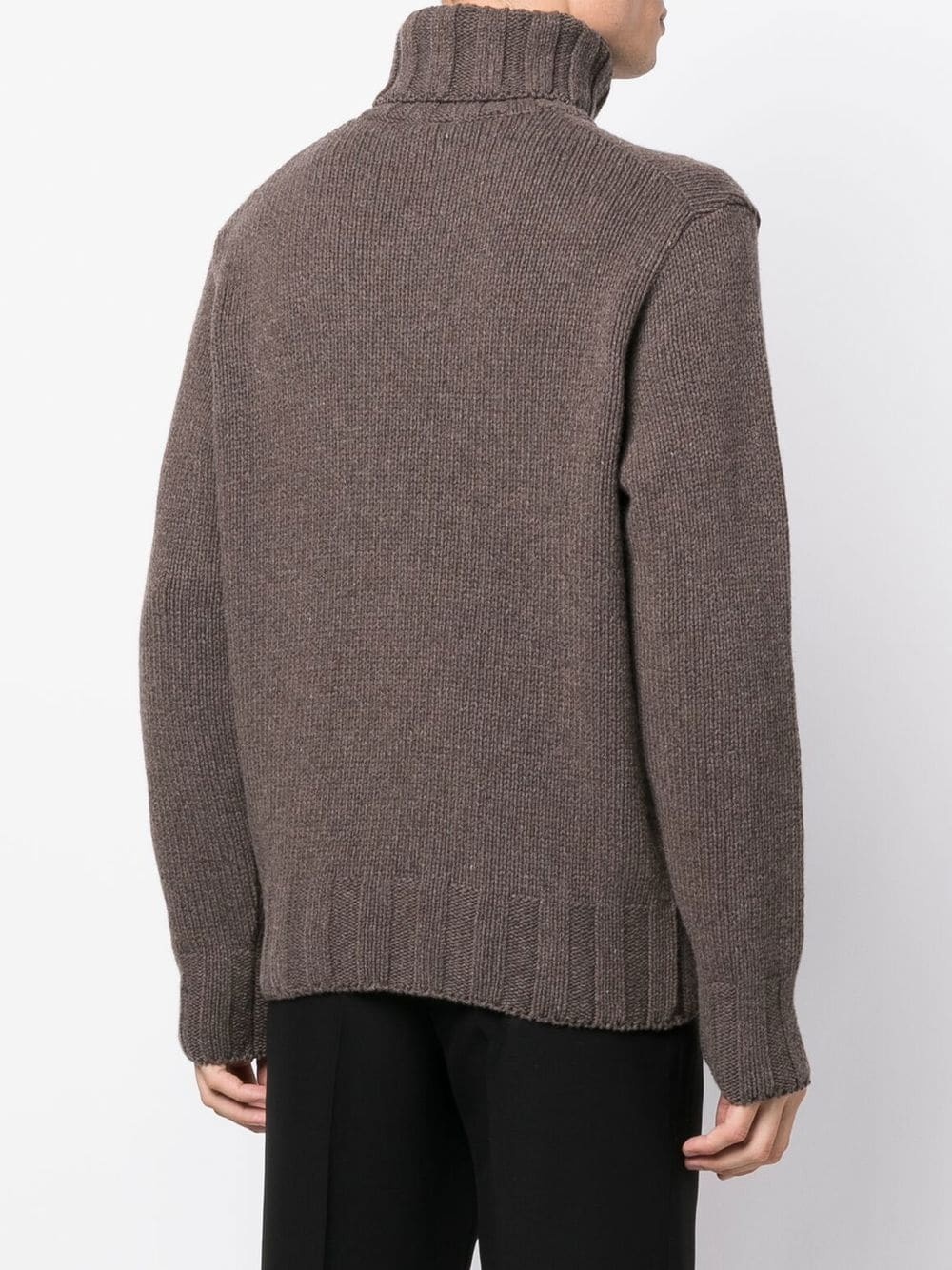 wool roll-neck jumper - 4