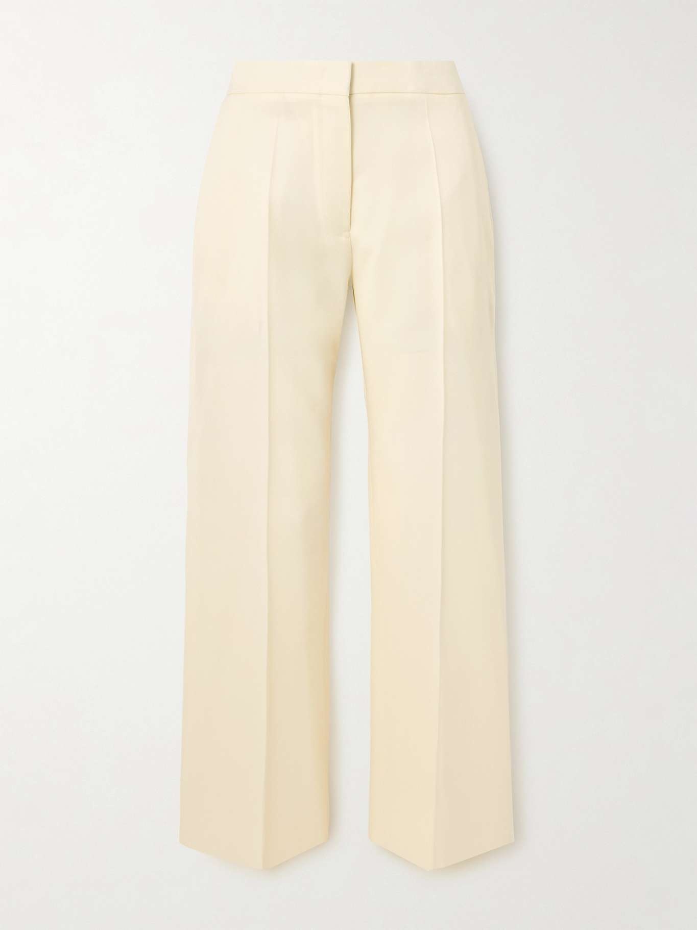 Pleated wool-twill straight-leg pants - 1