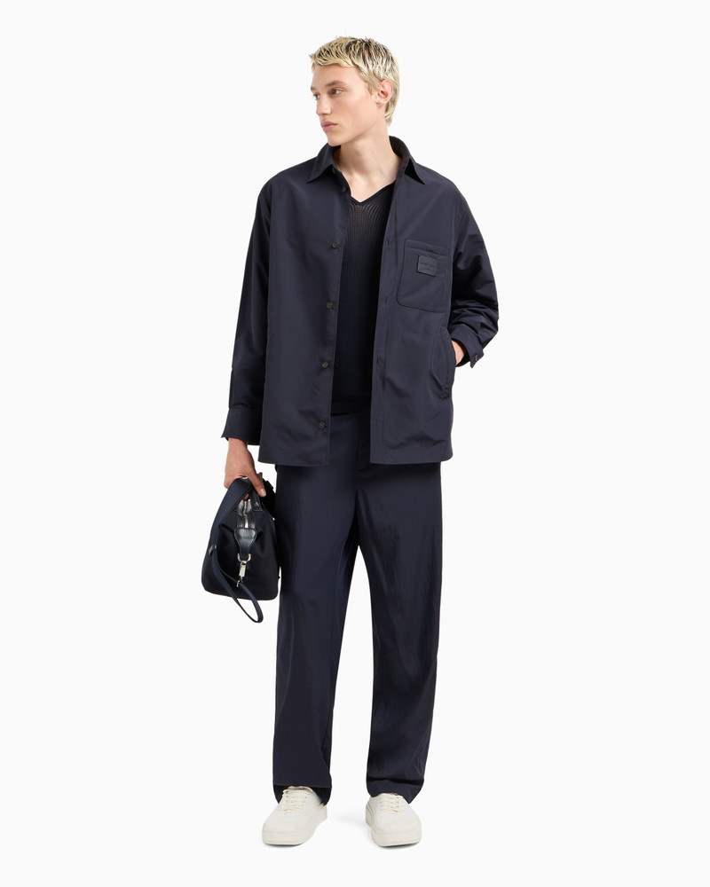 NYLON SHIRT JACKET WITH PATCH POCKET AND LOGO PATCH 2