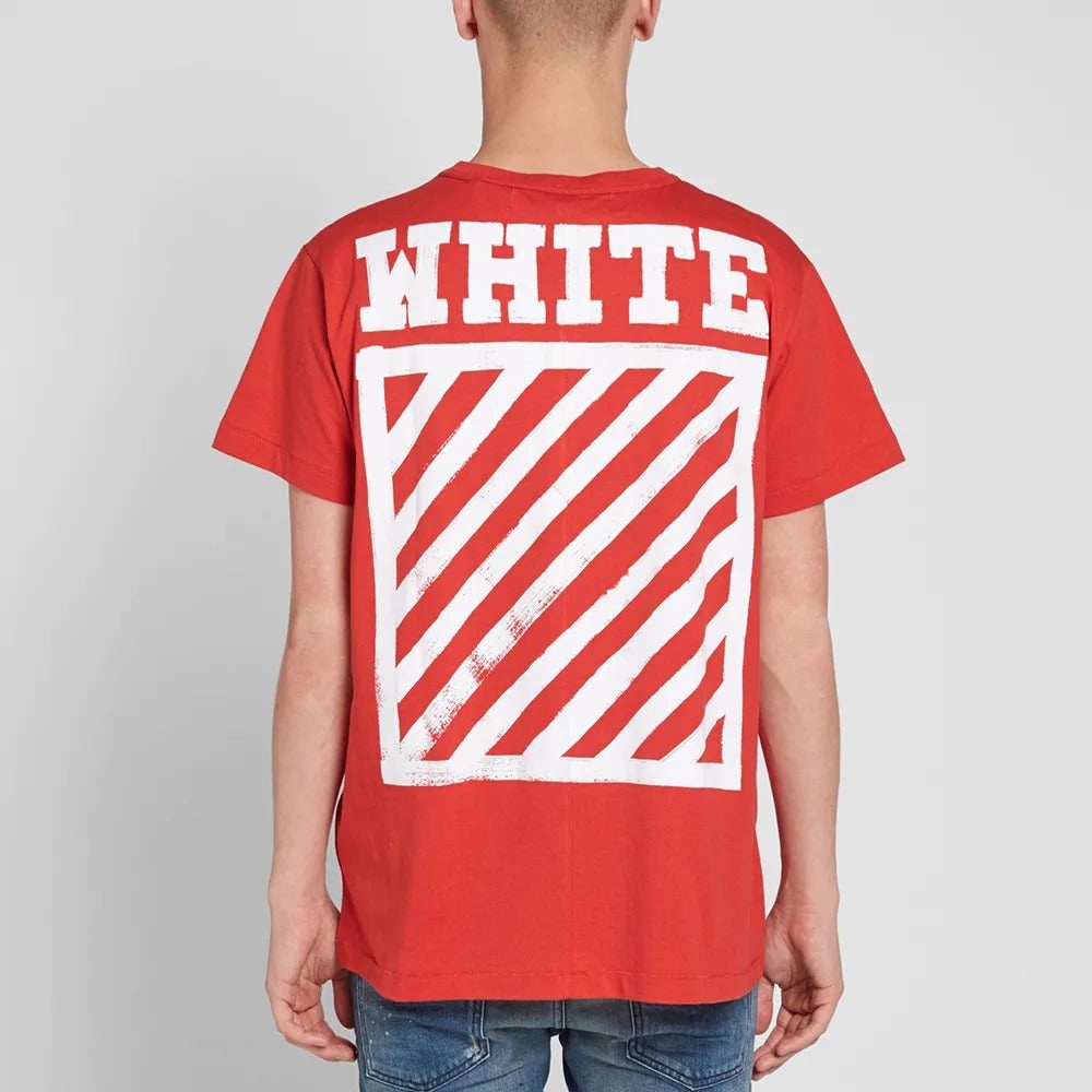 Off-White Brushed Diagonal S/S T-Shirt OMAA002F161850102001 - 5