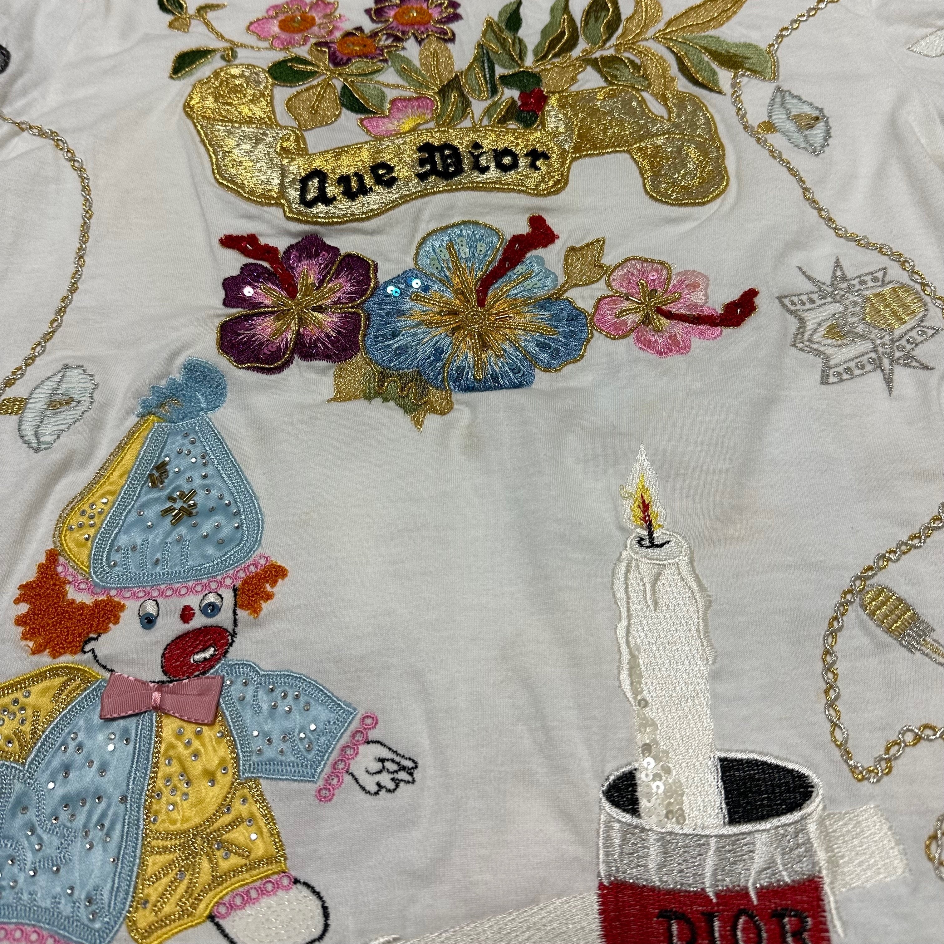 CHRISTIAN DIOR Spring Summer 2001 Embroidered T-Shirt - 4
