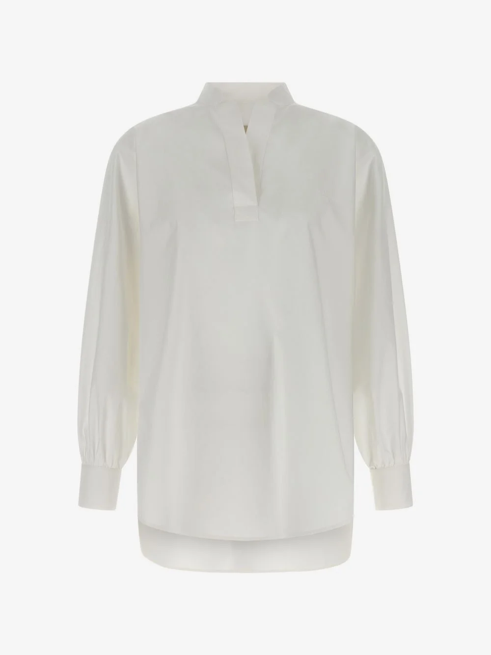VLogo-embroidered blouse - 1