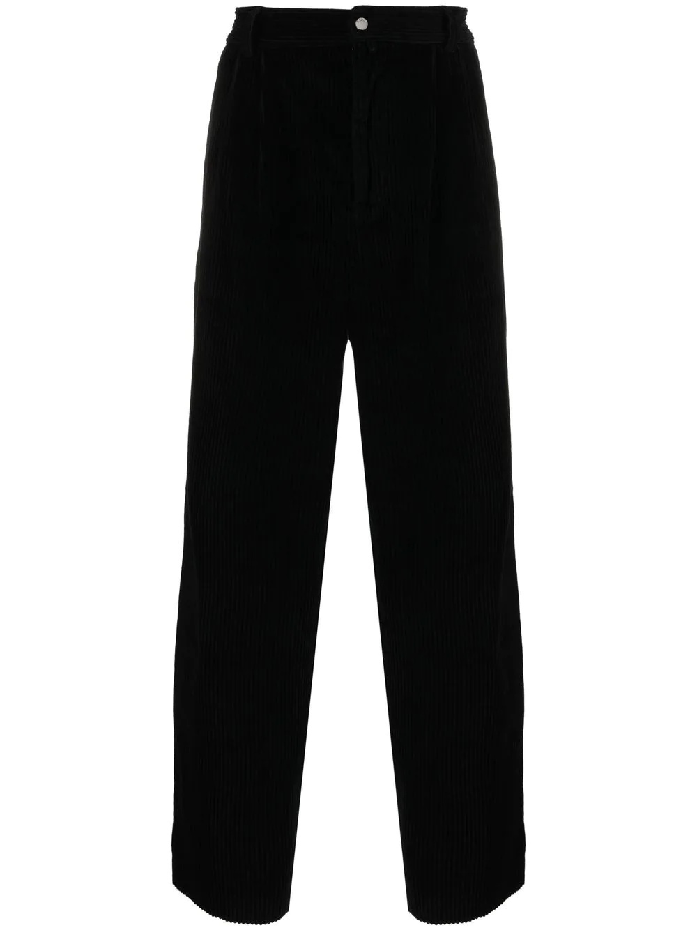 corduroy four-pocket straight-leg trousers - 1