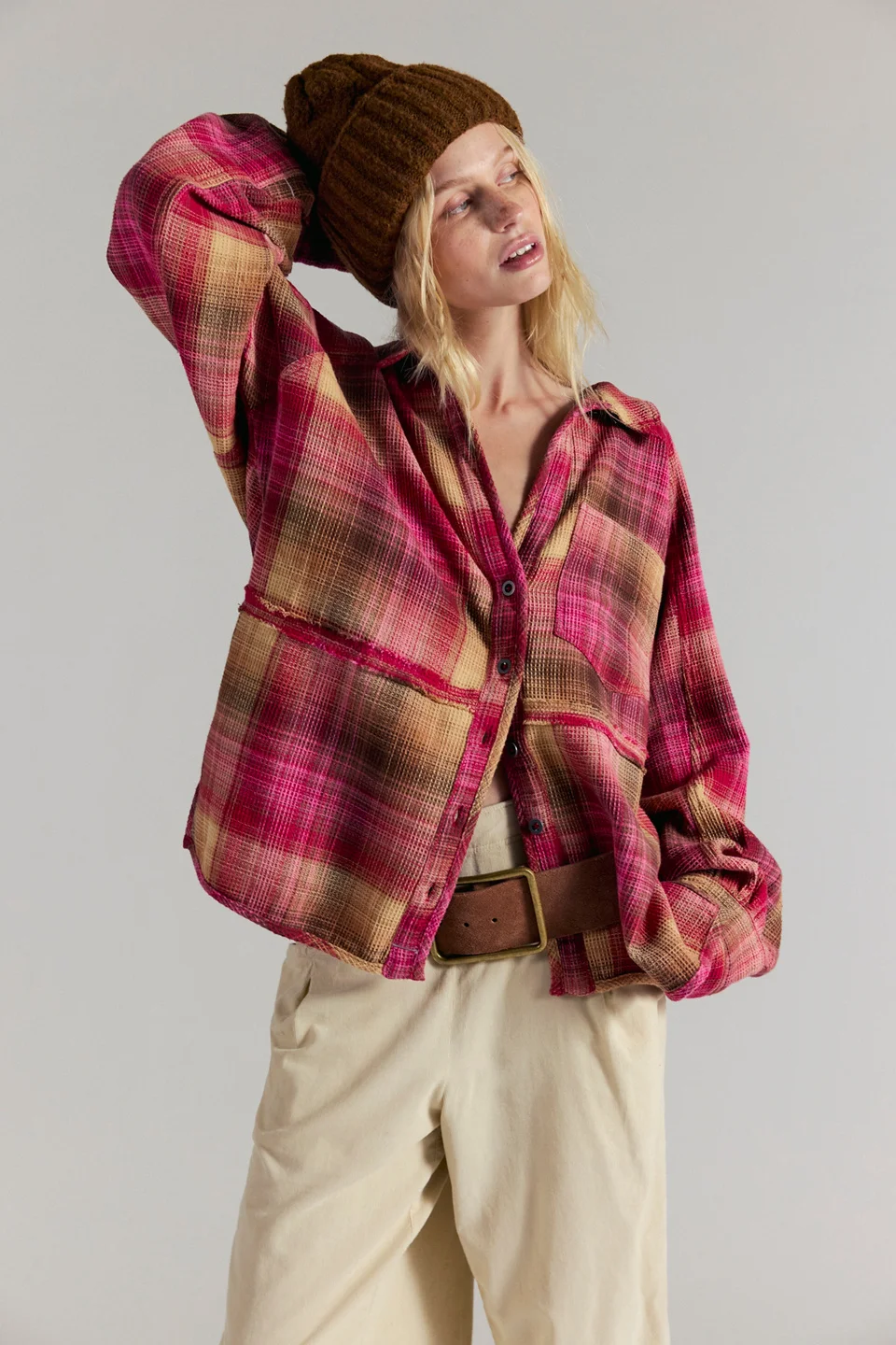 We The Free Cozy In Plaid Shirt - 1