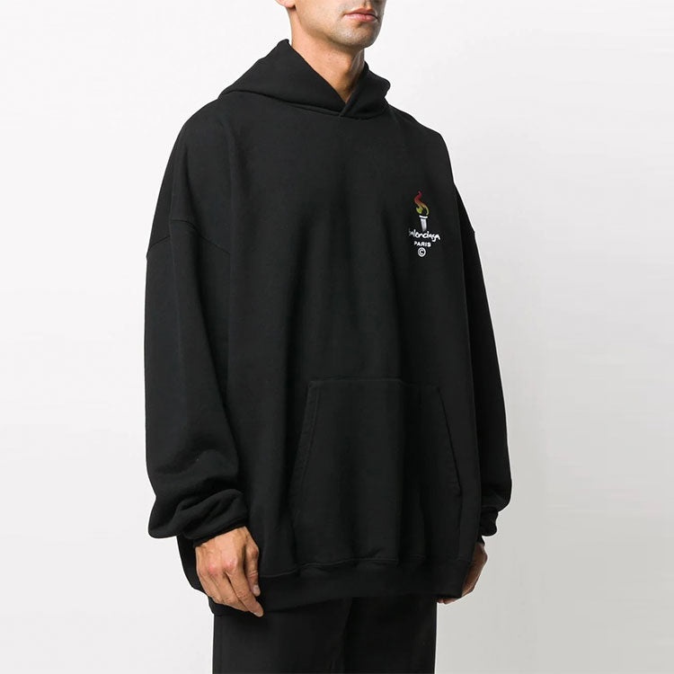 Balenciaga Paris Olympics Oversized Hoodie 'Black' 620973TIV451070 - 2