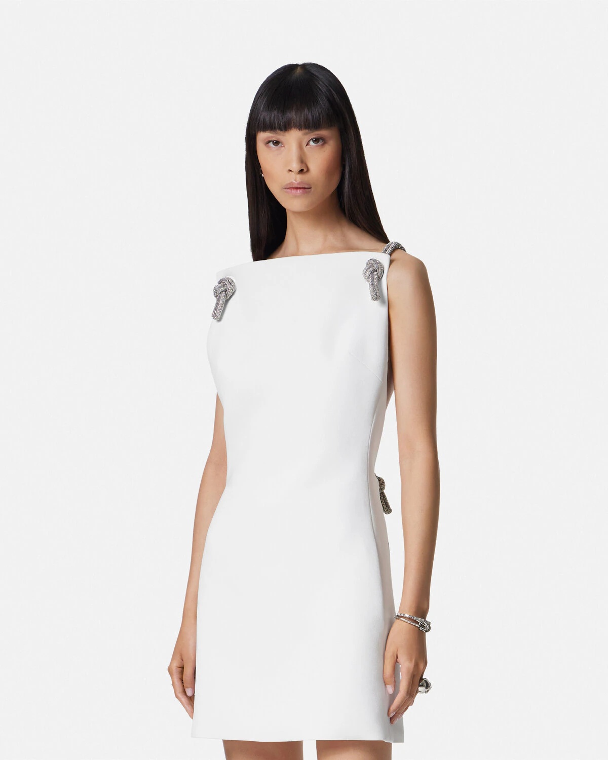 Crystal Rope Shift Mini Dress - 4