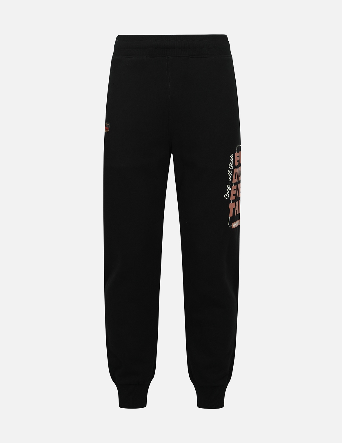 SLOGAN PRINT REGULAR FIT SWEATPANTS - 1