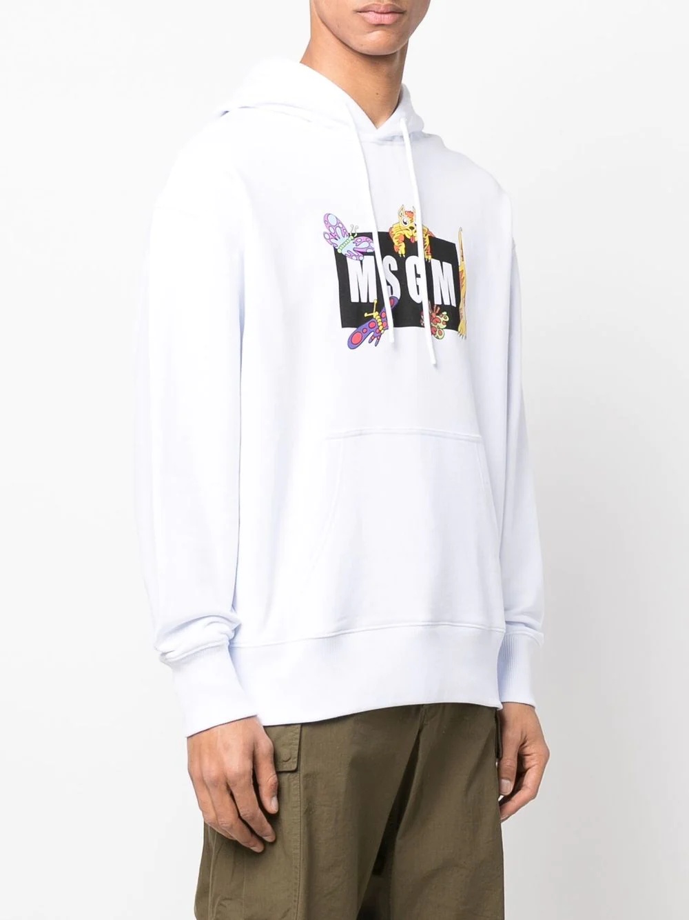 logo-print hoodie - 3