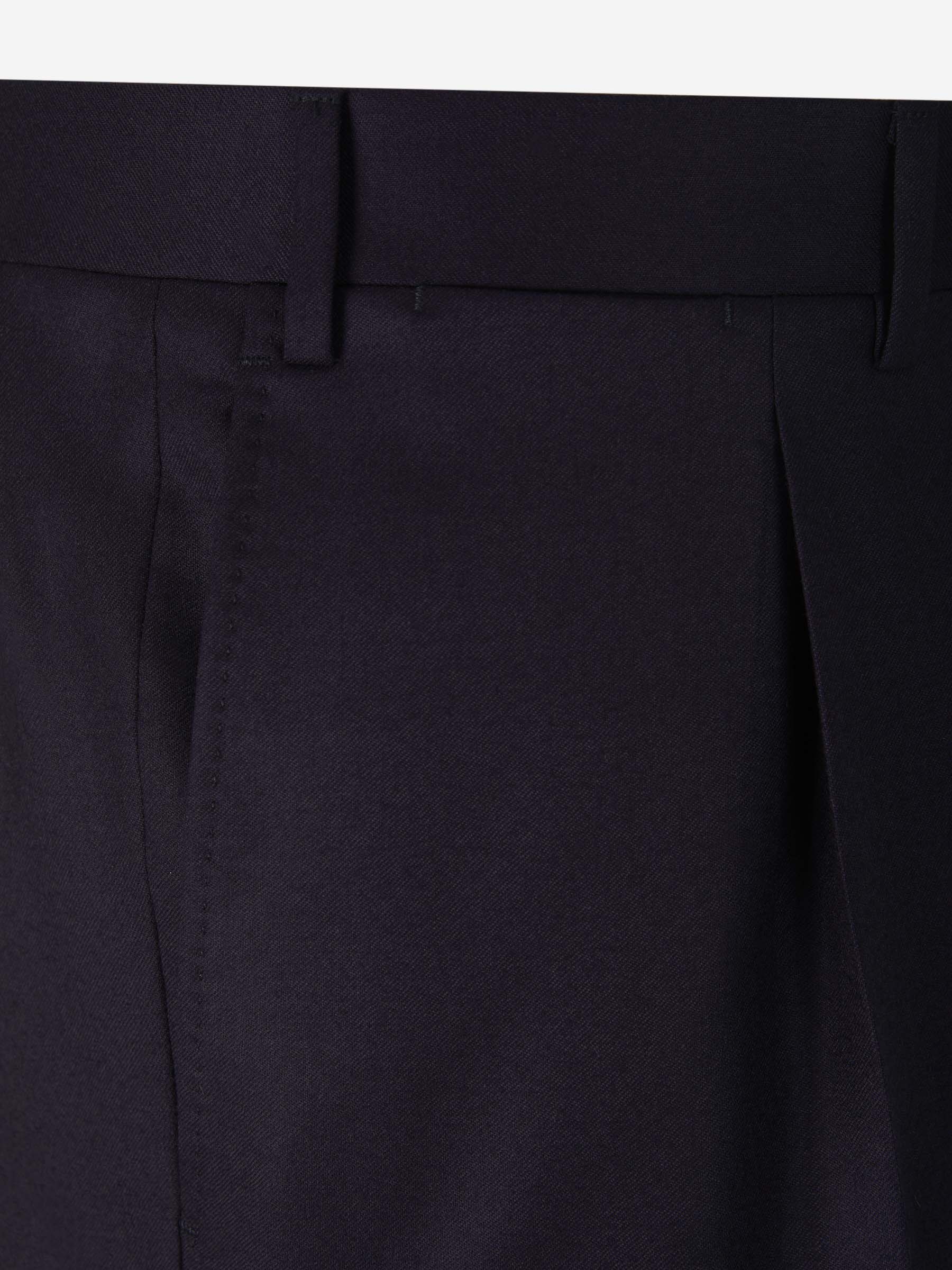 WOOL FLANNEL TROUSERS - 3