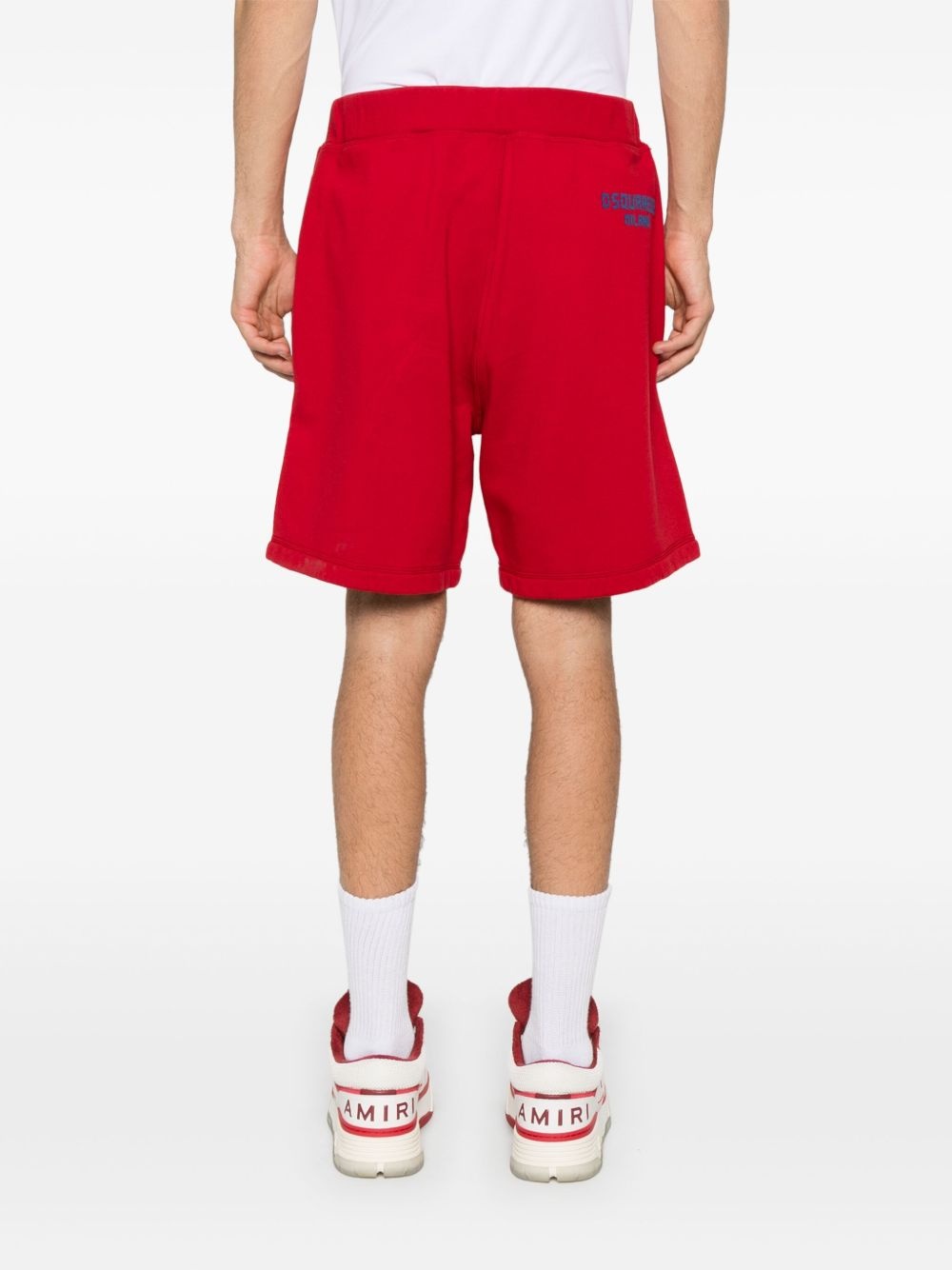 jersey-texture track shorts - 4