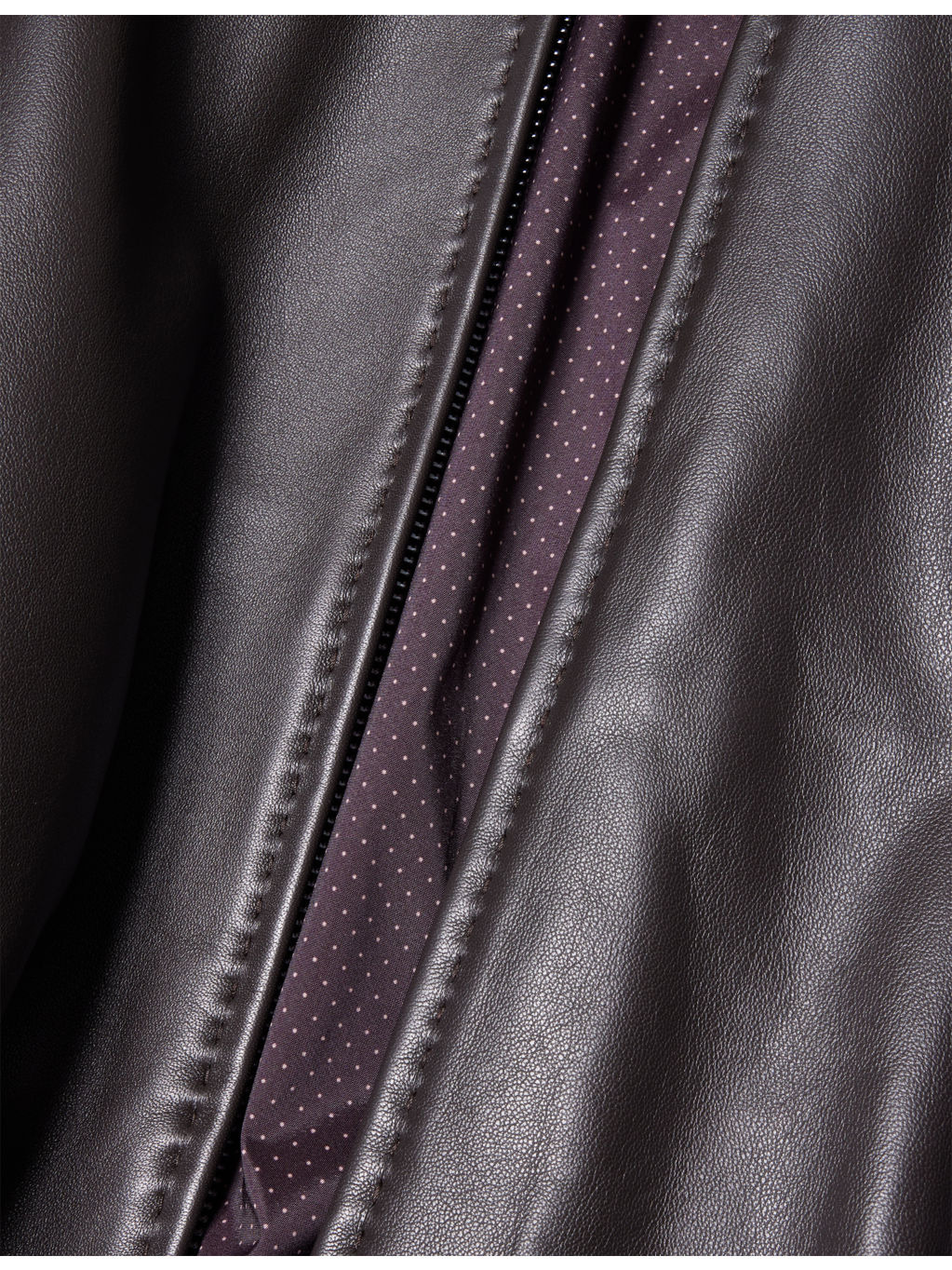 Relaxed-Fit Leather Bomber Jacket - 6