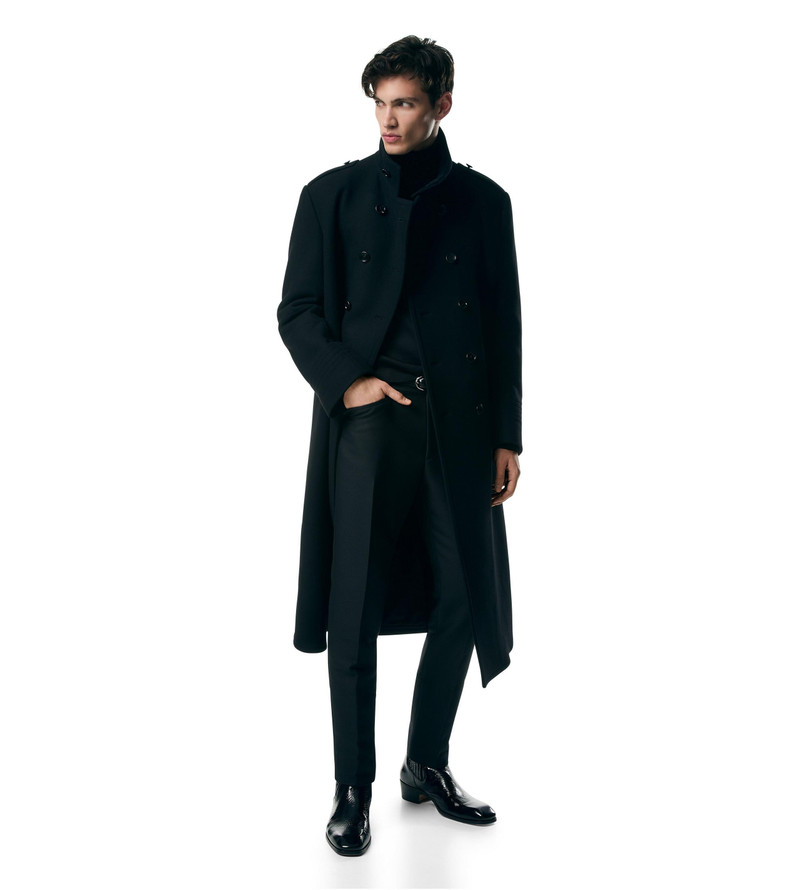 TOM FORD WOOL BLEND MELTON FUNNEL COAT outlook
